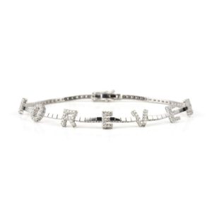18WG Diamond 'Forever' Bracelet