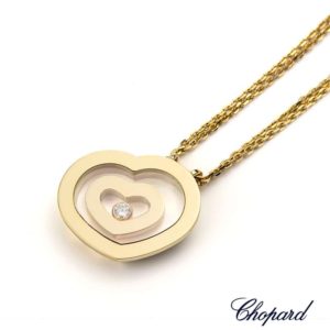 Chopard 18ct Yellow Gold Happy Spirit Heart Pendant 79/5648