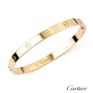 Cartier 18ct Yellow Gold Love Bangle Bracelet Size 21. B6035521