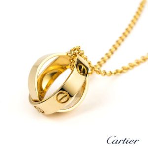 Cartier 18k Yellow Gold Twister Ring Size 52