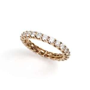 18k Rose Gold Diamond Full Eternity Ring 2.00ct Total
