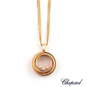 Chopard 18k Rose Gold Happy Emotions Necklace 79/9217-5003