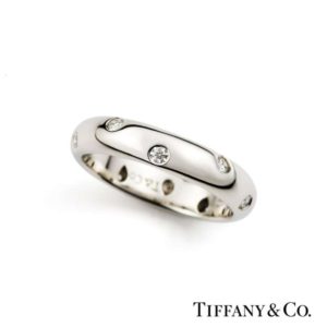 Tiffany & Co. Etoile Diamond Ring in Platinum 0.22ct