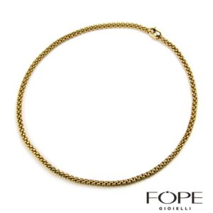 Fope 18k Yellow Gold Box Link Necklet