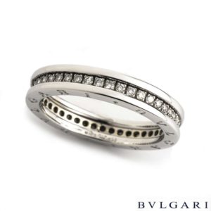 Bvlgari 18k White Gold B ZERO 1 Diamond Ring