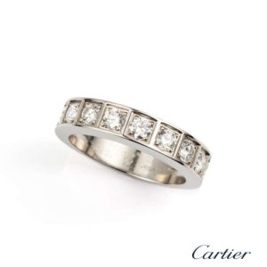 Cartier 18k White Gold Diamond Half Eternity Ring