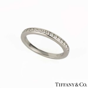 Tiffany & Co. Half Eternity Ring in Platinum 0.17ct G/VS