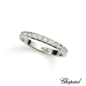 Chopard 18k White Gold Ice Cube Diamond Ring