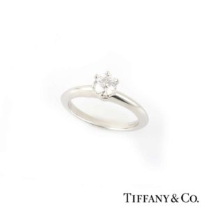 Tiffany & Co. Diamond Ring in Platinum 0.43ct E/VVS2