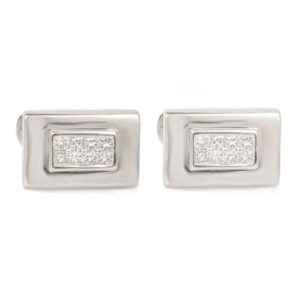 18k White Gold and Diamond Cufflinks 0.81ct