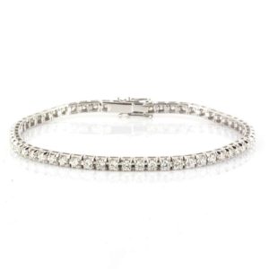 18k White Gold Diamond Tennis Bracelet 2.66ct G/H VS