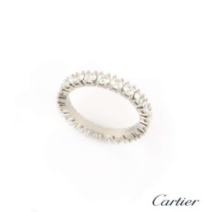 Cartier Diamond Full Eternity Ring 1.68ct G/VS Size J B&P