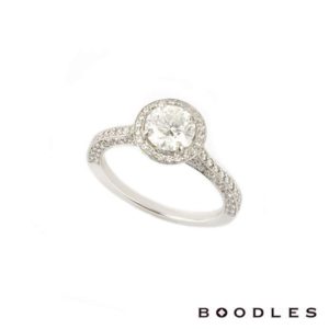 Boodles Diamond Engagement Ring in Platinum 0.90ct F/VS1