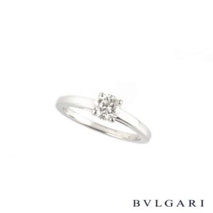 Bvlgari Diamond Ring in Platinum 0.53ct G/VVS2 B&P AN850917