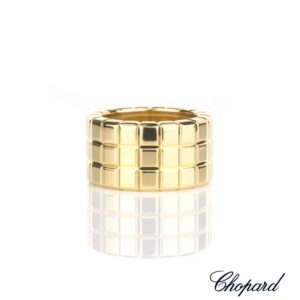 Chopard 18k Yellow Gold Ice Cube Ring Size K