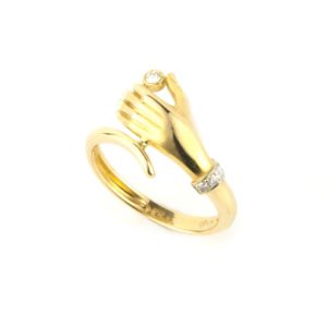 18k Yellow Gold Diamond Ring