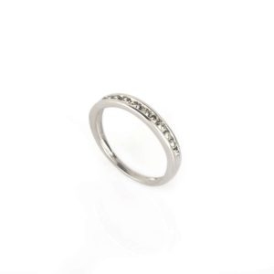 18k White Gold Half Eternity Diamond Ring 0.21ct