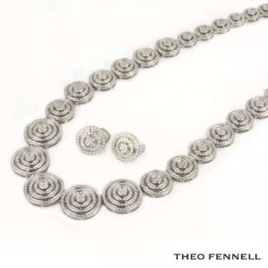Theo Fennell 18k White Gold Diamond Mirage Suite