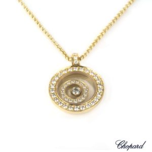 Chopard 18k Yellow Gold Happy Spirit Diamond Pendant 795422/0-20