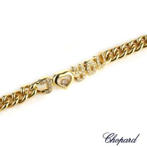 Chopard 18k Yellow Gold Diamond Bracelet 85/1078 - 20