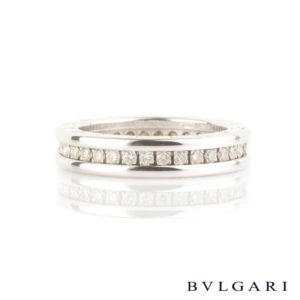Bvlgari 18k White Gold B.Zero1 Diamond Ring AN850656