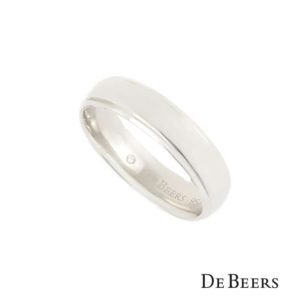 DeBeers Gents Wedding Band In Platinum B&P J1FX03Z00P56