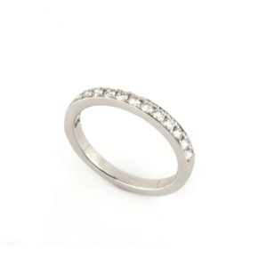 18k White Gold Diamond Half Eternity Ring 0.45ct G/VS2