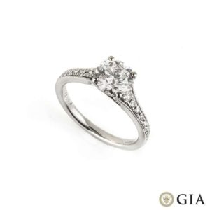 18k White Gold Round Brilliant Cut Diamond Ring 1.50ct G/VS1