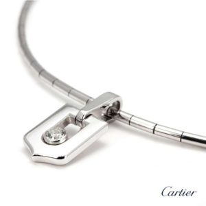 Cartier 18k White Gold Diamond Pendant